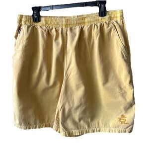 Crazy Shirt Hawaii Honey Dyed Twill Fade Cotton Shorts Men XXL Yellow